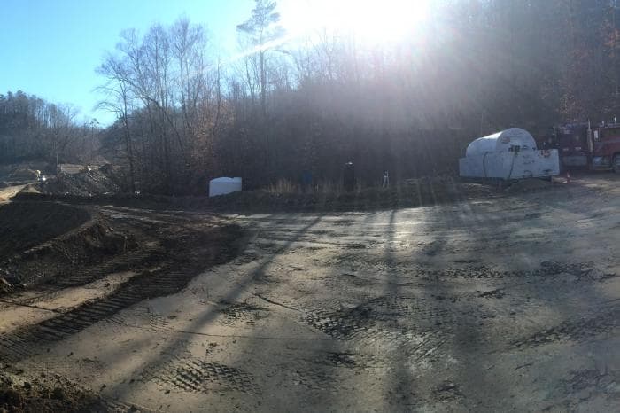 Big Sandy Resources heavy equipment on site